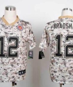 Nike Steelers #12 Terry Bradshaw Camo Stitched NFL Elite USMC Jersey