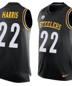 Nike Steelers #22 Najee Harris Black Team Color Stitched NFL Limited Tank Top Jersey
