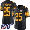 Nike Steelers #25 Ahkello Witherspoon Black Stitched NFL Limited Rush 100th Season Jersey