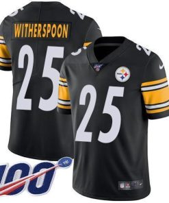 Nike Steelers #25 Ahkello Witherspoon Black Team Color Stitched NFL 100th Season Vapor Limited Jersey