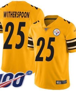 Nike Steelers #25 Ahkello Witherspoon Gold Stitched NFL Limited Inverted Legend 100th Season Jersey