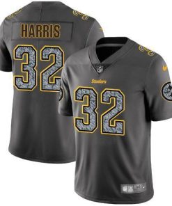 Nike Steelers #32 Franco Harris Gray Static Stitched NFL Vapor Untouchable Limited Jersey