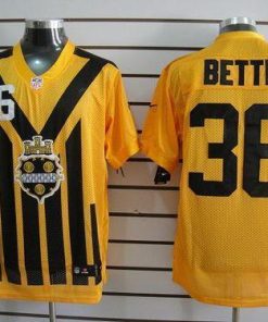 Nike Steelers #36 Jerome Bettis Gold 1933s Throwback Embroidered NFL Elite Jersey