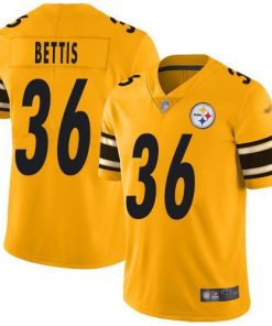 Nike Steelers #36 Jerome Bettis Gold Stitched NFL Limited Inverted Legend Jersey