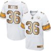 Nike Steelers #36 Jerome Bettis White Stitched NFL Elite Gold Jersey