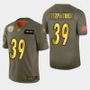 Nike Steelers #39 Minkah Fitzpatrick Olive Gold 2019 Salute To Service NFL 100 Limited Jersey
