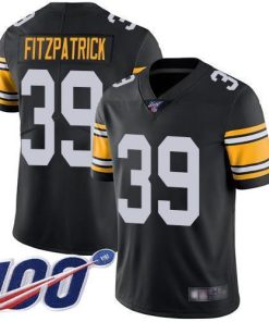 Nike Steelers #39 Minkah Fitzpatrick Black Alternate Stitched NFL 100th Season Vapor Limited Jersey