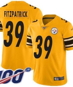 Nike Steelers #39 Minkah Fitzpatrick Gold Stitched NFL Limited Inverted Legend 100th Season Jersey