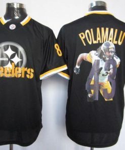 Nike Steelers #43 Troy Polamalu Black NFL Game All Star Fashion Jersey