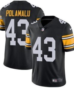 Nike Steelers #43 Troy Polamalu Black Alternate Stitched NFL Vapor Untouchable Limited Jersey