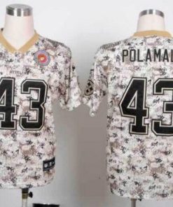 Nike Steelers #43 Troy Polamalu Camo Stitched NFL Elite USMC Jersey