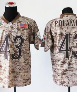 Nike Steelers #43 Troy Polamalu Camo Stitched NFL New Elite USMC Jersey