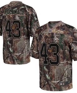 Nike Steelers #43 Troy Polamalu Camo Stitched NFL Realtree Elite Jersey