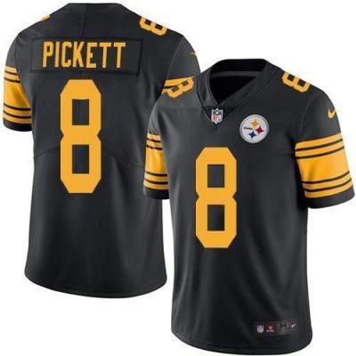 Nike Steelers #8 Kenny Pickett Black Stitched NFL Limited Rush Jersey