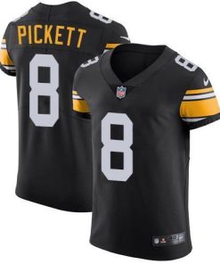 Nike Steelers #8 Kenny Pickett Black Alternate Stitched NFL New Elite Jersey