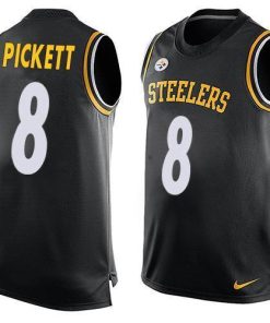 Nike Steelers #8 Kenny Pickett Black Team Color Stitched NFL Limited Tank Top Jersey