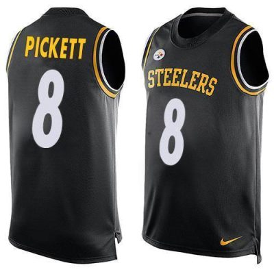 Nike Steelers #8 Kenny Pickett Black Team Color Stitched NFL Limited Tank Top Jersey