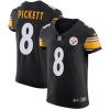 Nike Steelers #8 Kenny Pickett Black Team Color Stitched NFL Vapor Untouchable Elite Jersey