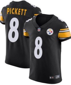 Nike Steelers #8 Kenny Pickett Black Team Color Stitched NFL Vapor Untouchable Elite Jersey