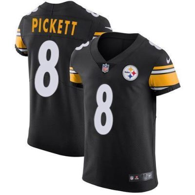 Nike Steelers #8 Kenny Pickett Black Team Color Stitched NFL Vapor Untouchable Elite Jersey