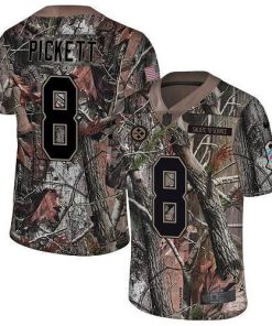 Nike Steelers #8 Kenny Pickett Camo Stitched NFL Limited Rush Realtree Jersey