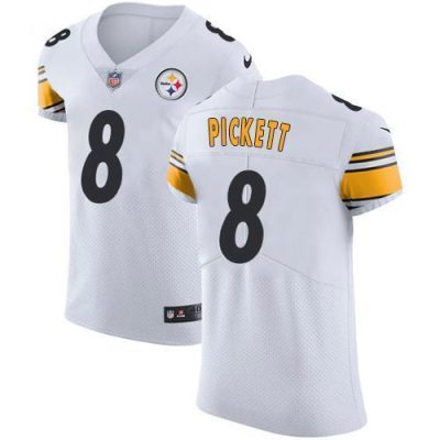 Nike Steelers #8 Kenny Pickett White Stitched NFL Vapor Untouchable Elite Jersey
