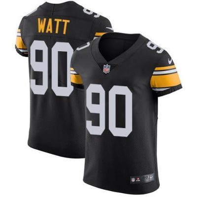 Nike Steelers #90 T. J. Watt Black Alternate Stitched NFL Vapor Untouchable Elite Jersey