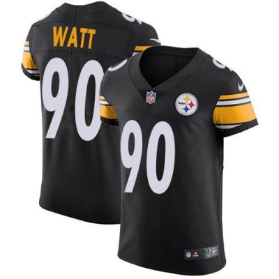 Nike Steelers #90 T. J. Watt Black Team Color Stitched NFL Vapor Untouchable Elite Jersey
