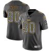 Nike Steelers #90 T. J. Watt Gray Static Stitched NFL Vapor Untouchable Limited Jersey