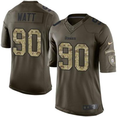 Nike Steelers #90 T. J. Watt Green Stitched NFL Limited 2015 Salute To Service Jersey