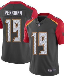 Nike Tampa Bay Buccaneers #19 Breshad Perriman Gray Stitched NFL Limited Inverted Legend Jersey