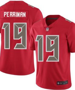 Nike Tampa Bay Buccaneers #19 Breshad Perriman Red Stitched NFL Limited Rush Jersey