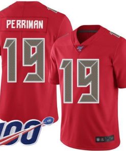 Nike Tampa Bay Buccaneers #19 Breshad Perriman Red Stitched NFL Limited Rush 100th Season Jersey