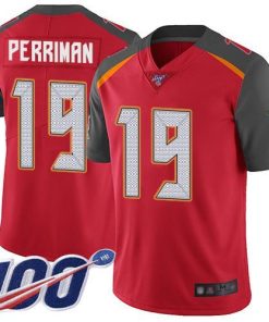 Nike Tampa Bay Buccaneers #19 Breshad Perriman Red Team Color Stitched NFL 100th Season Vapor Limited Jersey
