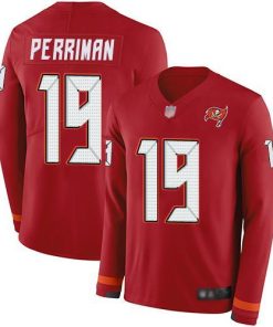 Nike Tampa Bay Buccaneers #19 Breshad Perriman Red Team Color Stitched NFL Limited Therma Long Sleeve Jersey