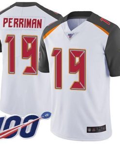 Nike Tampa Bay Buccaneers #19 Breshad Perriman White Stitched NFL 100th Season Vapor Limited Jersey
