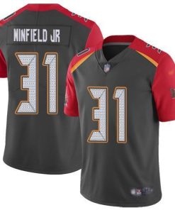 Nike Tampa Bay Buccaneers #31 Antoine Winfield Jr. Gray Stitched NFL Limited Inverted Legend Jersey