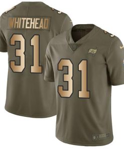 Nike Tampa Bay Buccaneers #31 Jordan Whitehead Olive/Gold Stitched NFL Limited 2017 Salute To Service Jersey