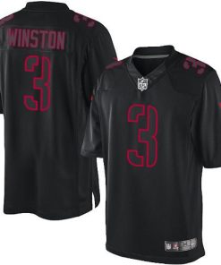 Nike Tampa Bay Buccaneers #3 Jameis Winston Black Stitched NFL Impact Limited Jersey