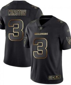 Nike Tampa Bay Buccaneers #3 Jameis Winston Black/Gold Stitched NFL Vapor Untouchable Limited Jersey