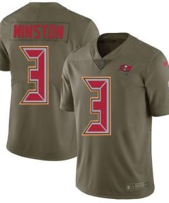 Nike Tampa Bay Buccaneers #3 Jameis Winston Olive Stitched NFL Limited 2017 Salute to Service Jersey
