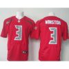 Nike Tampa Bay Buccaneers #3 Jameis Winston Red Stitched Rush Jersey