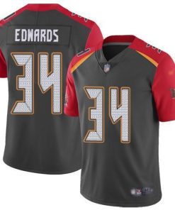 Nike Tampa Bay Buccaneers #34 Mike Edwards Gray Stitched NFL Limited Inverted Legend Jersey