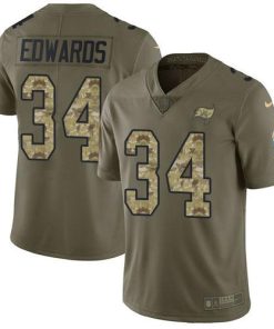 Nike Tampa Bay Buccaneers #34 Mike Edwards Olive/Camo Stitched NFL Limited 2017 Salute To Service Jersey
