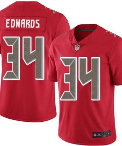 Nike Tampa Bay Buccaneers #34 Mike Edwards Red Stitched NFL Limited Rush Jersey