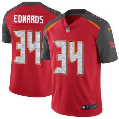 Nike Tampa Bay Buccaneers #34 Mike Edwards Red Team Color Stitched NFL Vapor Untouchable Limited Jersey