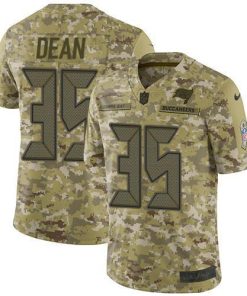 Nike Tampa Bay Buccaneers #35 Jamel Dean Camo Stitched NFL Limited 2018 Salute To Service Jersey