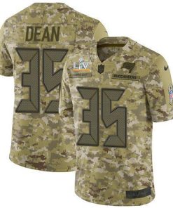 Nike Tampa Bay Buccaneers #35 Jamel Dean Camo Super Bowl LV Bound Stitched NFL Limited 2018 Salute To Service Jersey