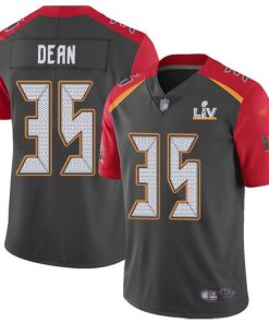 Nike Tampa Bay Buccaneers #35 Jamel Dean Gray Super Bowl LV Bound Stitched NFL Limited Inverted Legend Jersey
