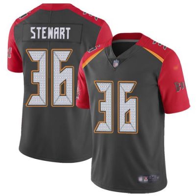 Nike Tampa Bay Buccaneers #36 M.J. Stewart Gray Stitched NFL Limited Inverted Legend Jersey